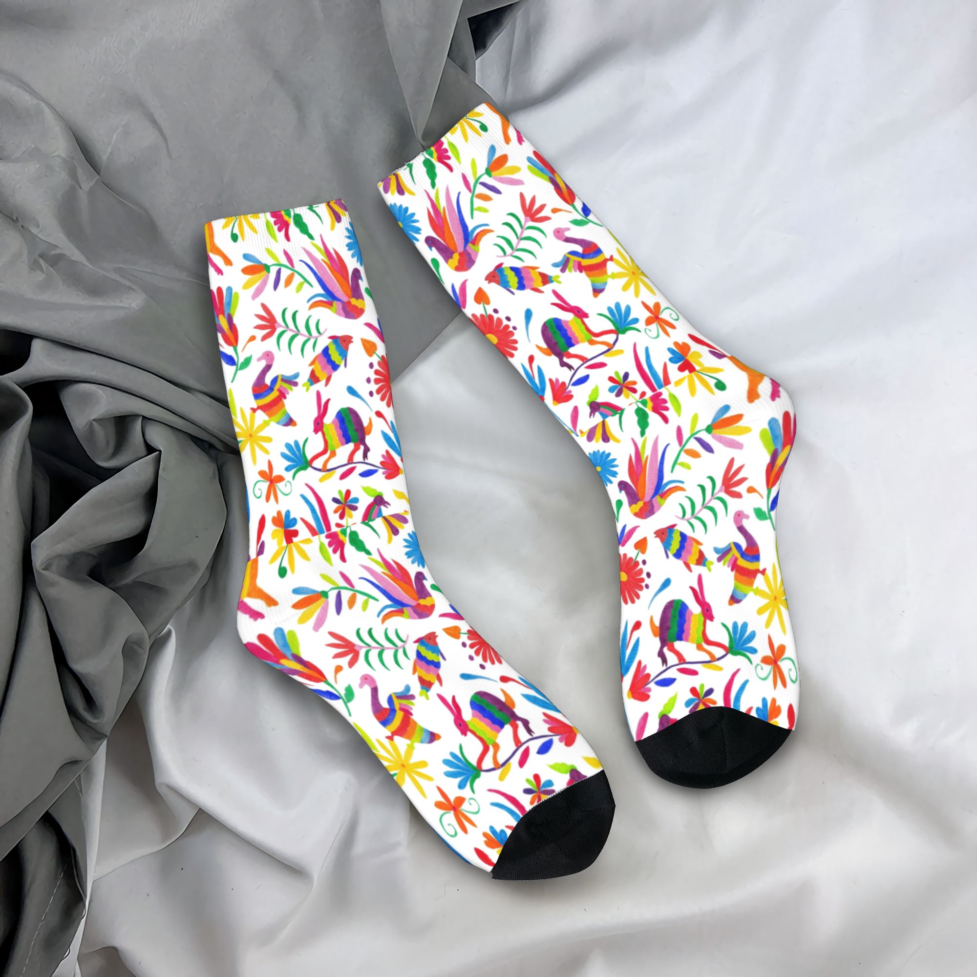 Dress Sock Men - Calzini personalizzati con arte folk otomi